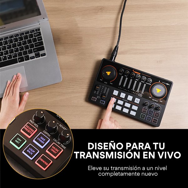 Interfaz de audio y tarjeta de sonido Maonocaster AME2_600X600-02