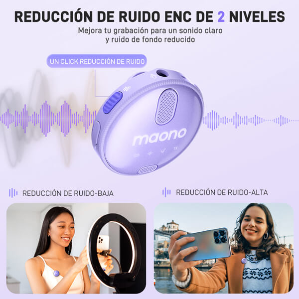 Maono WM620 Micrófono inalámbrico de solapa