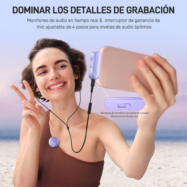 Maono WM620 Micrófono inalámbrico de solapa