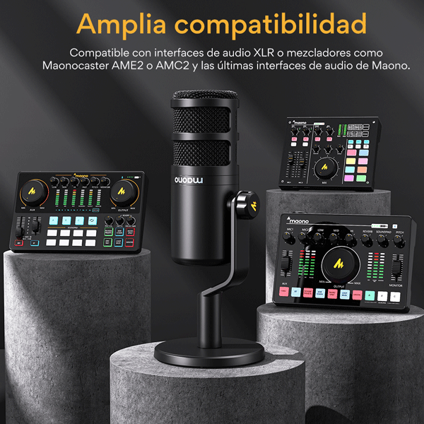 Micrófono XLR dinámico para podcasts PD100-7