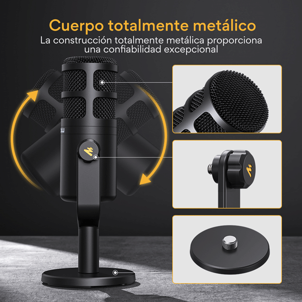 Micrófono XLR dinámico para podcasts PD100-6