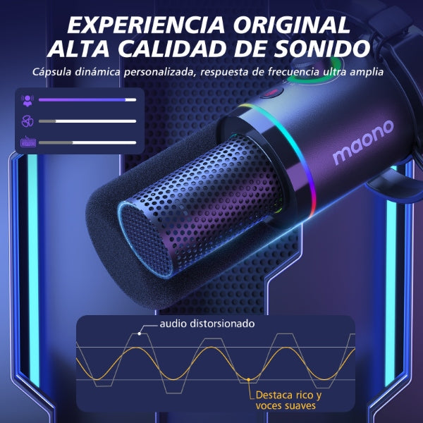 PD200XS Micrófono dinámico con brazo extensible ajustable