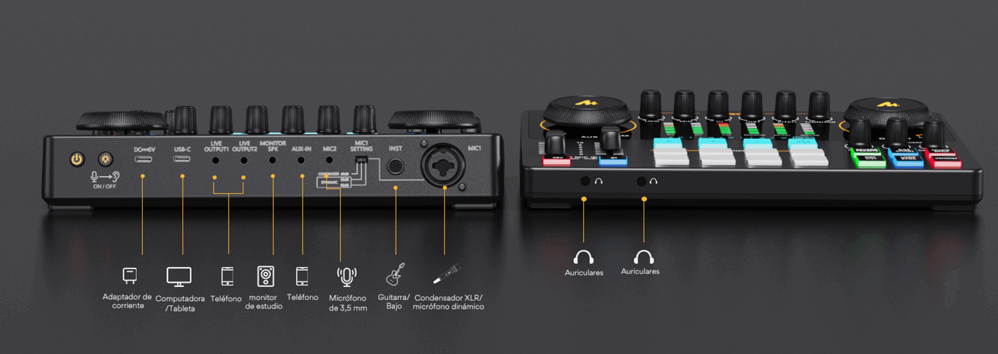 Interfaz de audio y tarjeta de sonido Maonocaster AME2_1980 × 700-01