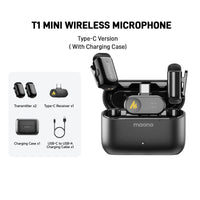 Micrófono de solapa inalámbrico Wave T1 MINI