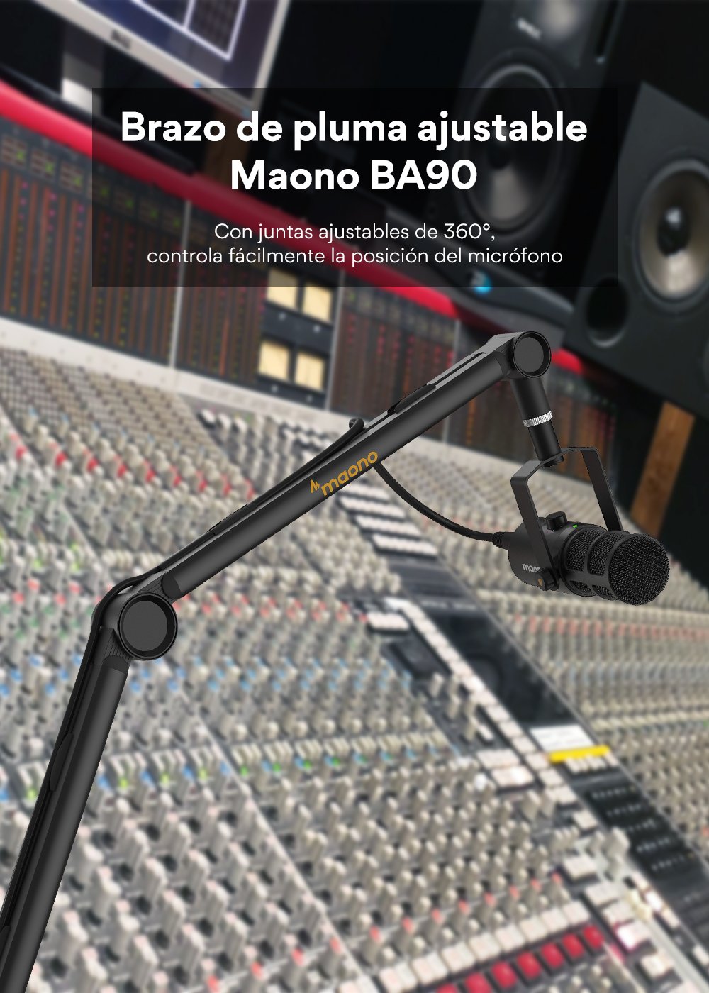 MAONO BA90 Soporte de brazo de suspensión para micrófono_1000 × 1400-03