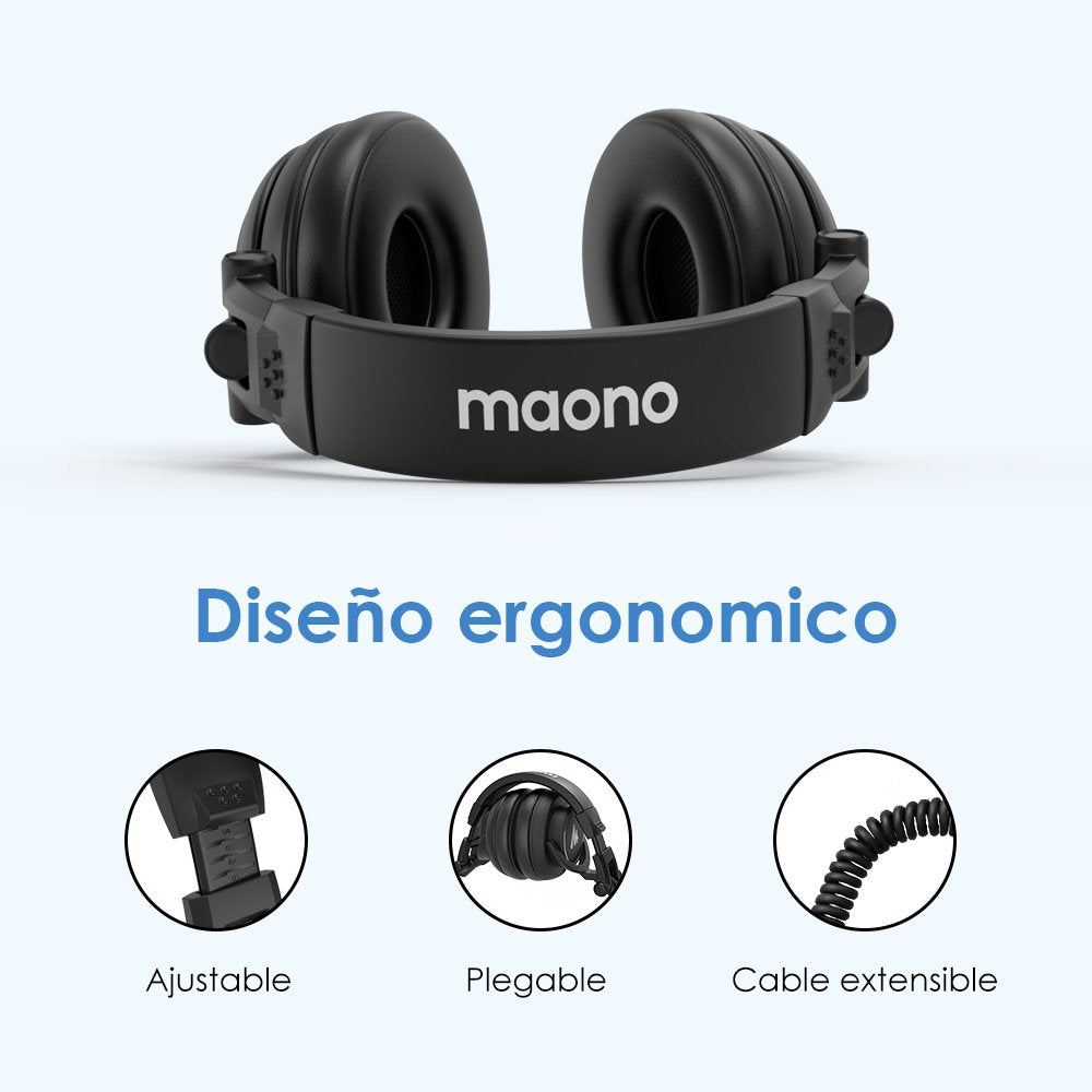 Auriculares para juegos de PC ultraligeros MAONO MH601_1000X1000-09