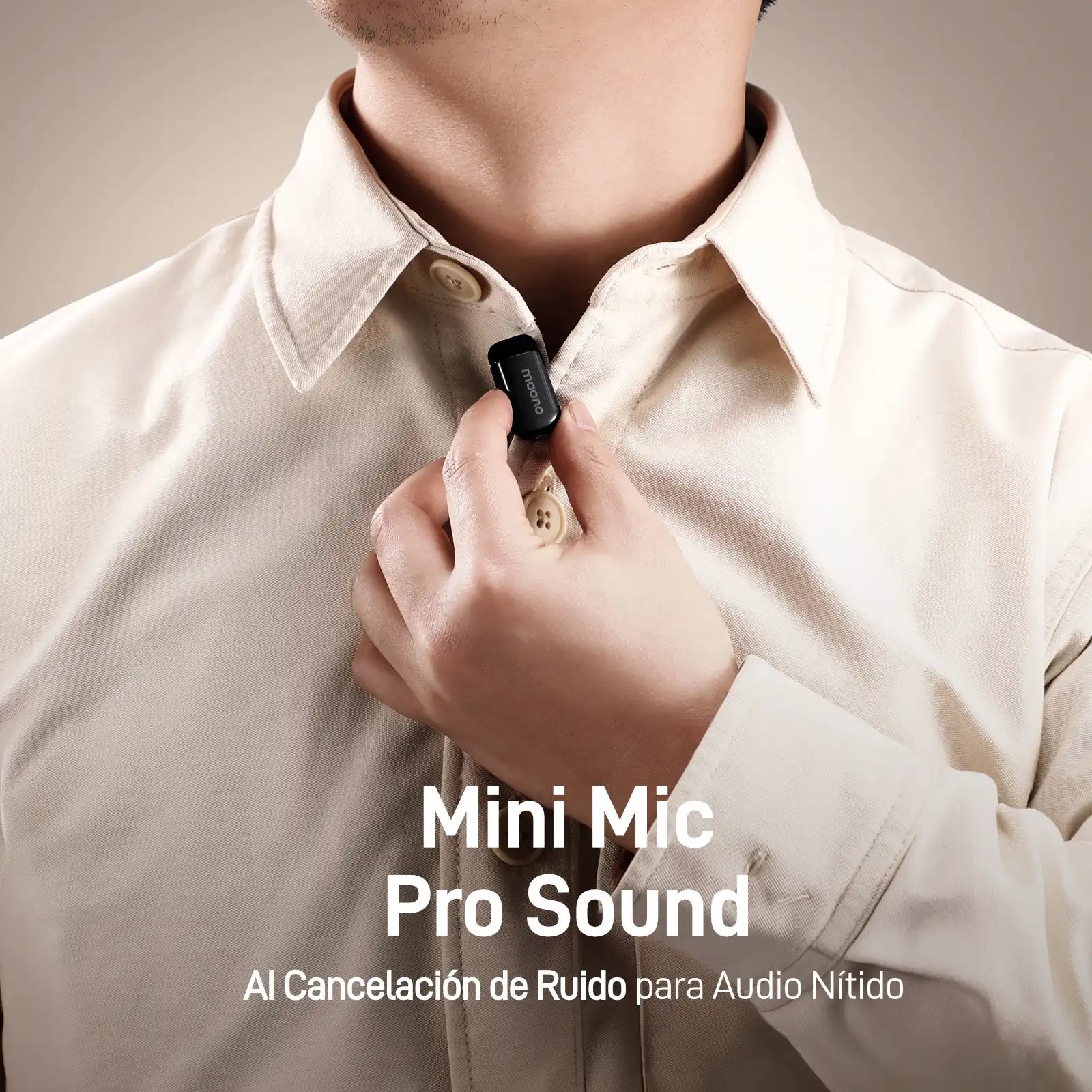 Micrófono de solapa inalámbrico Wave T1 MINI