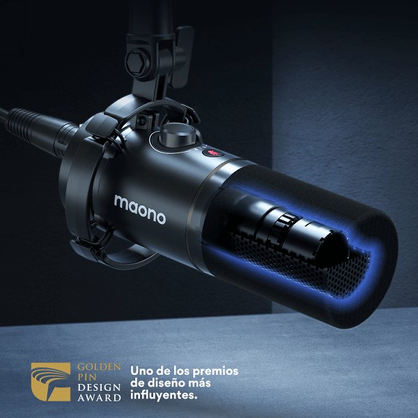 Micrófono dinámico para podcasting MAONO PD200X USB/XLR_08