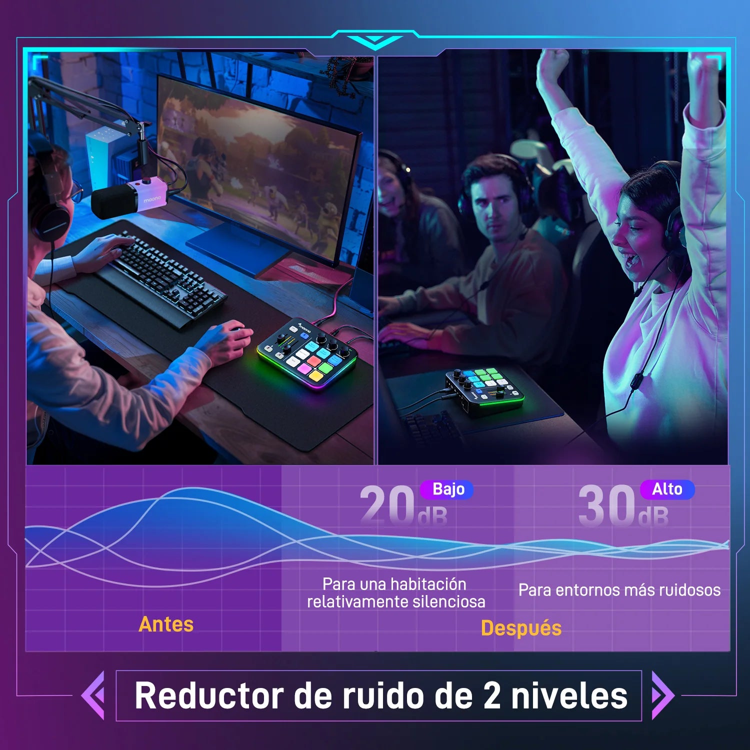 PD100X & G1 NEO Paquete de equipo de juego todo en uno para transmisores de juegos