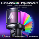 Micrófono de escritorio inalámbrico/USB para juegos DM40
