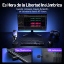 Micrófono de escritorio inalámbrico/USB para juegos DM40