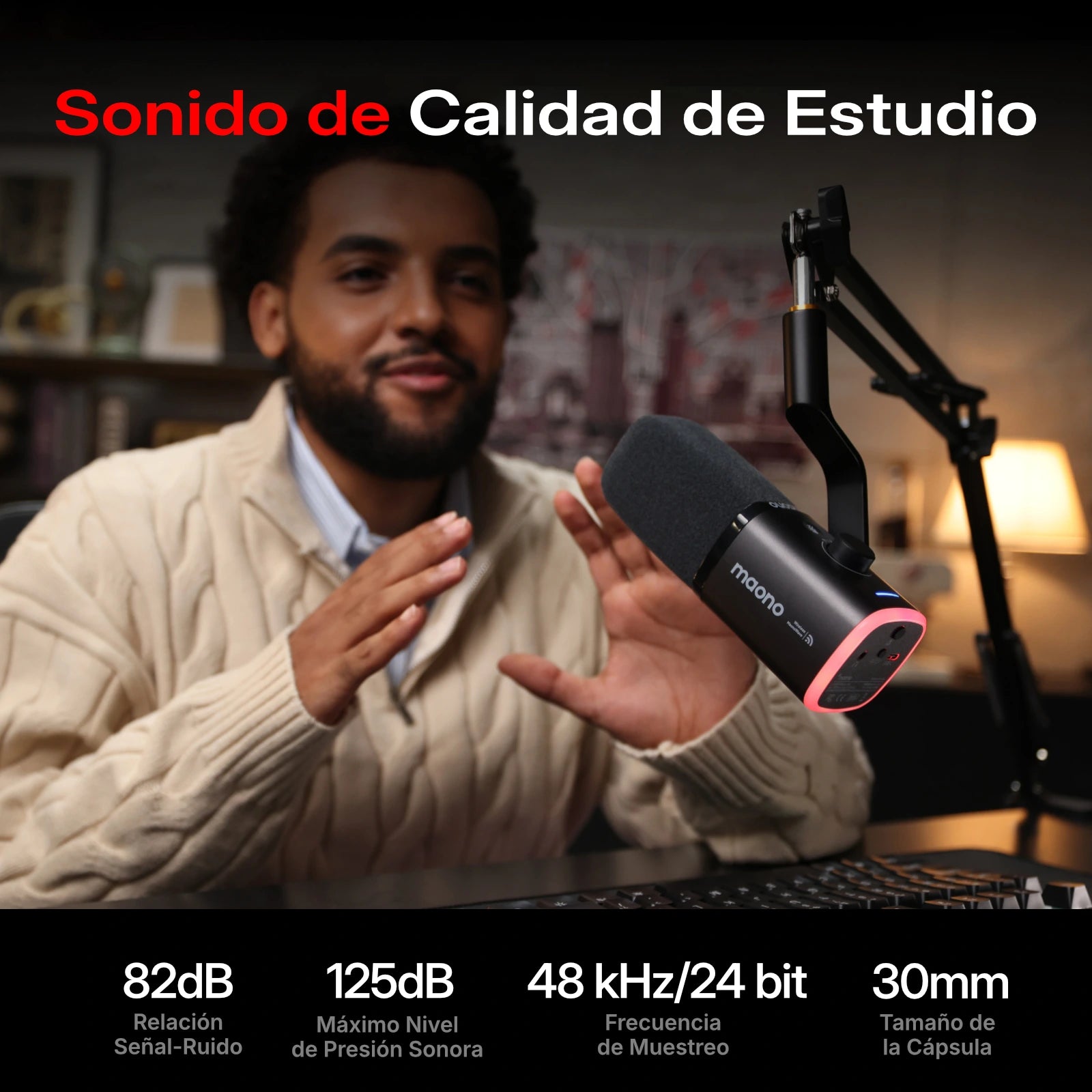 Nuevo lanzamiento | PD100W: Micrófono dinámico inalámbrico y USB