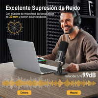 Micrófono dinámico PD100X RGB XLR/USB
